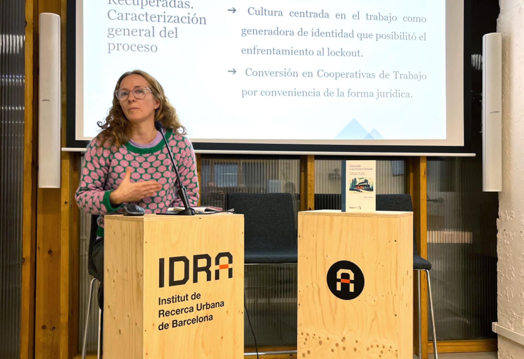 Natalia Bauni es coordinadora del Observatorio Social sobre Empresas Recuperadas y Autogestionadas.